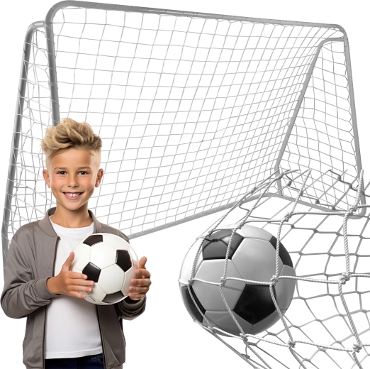 Net til metal-fodboldmål Trizand 213 × 150 × 90 cm