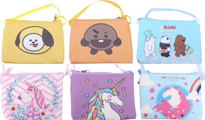 Børne stofpung til halsen – mix af farver