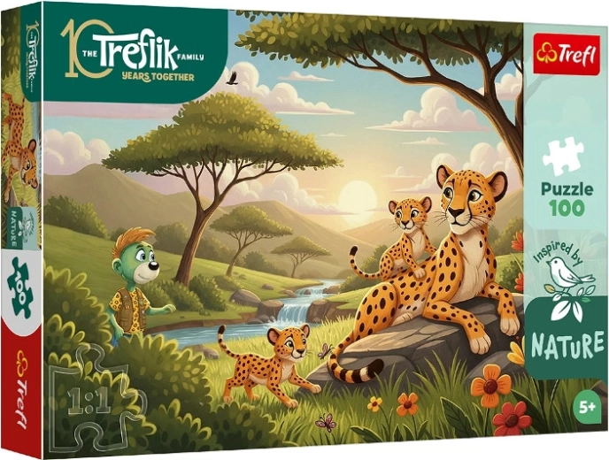 Puzzle Inspired By Nature geparder 100 brikker