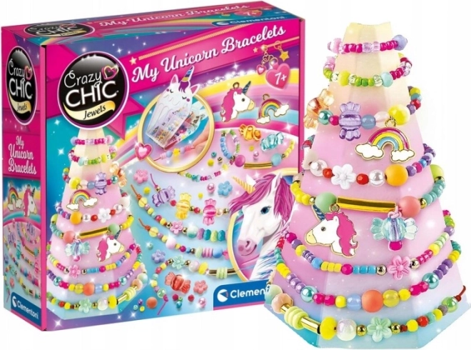 CLEMENTONI Crazy Chic smykker: armbånd med enhjørninge