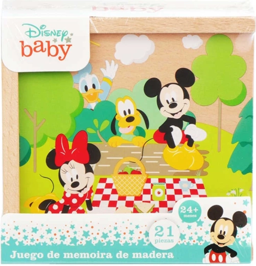 Trædomino Disney Mickey Mouse i æske (21 brikker)