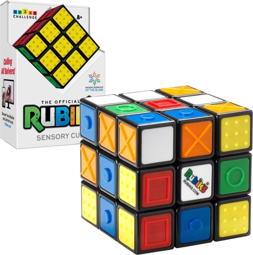 Rubiks terning 3x3 Rubik’s Sensory Cube – taktil udgave