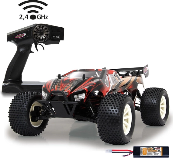 Jamara Brecter truggy 4WD 1:10 med LiPo-batteri, 2,4 GHz