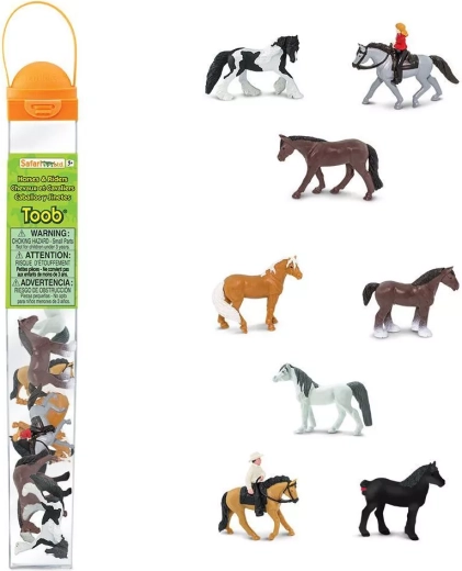 Safari Ltd. tube med heste og deres ryttere