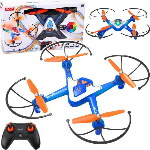 Akrobatisk drone X15 Pro med optisk positionering og LED-belysning