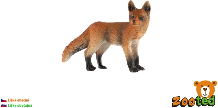 Figur af en ræv fra Zooted, 9 cm