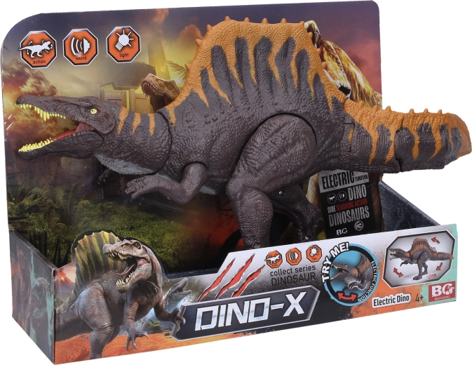 Dinosaur med lys- og lydeffekter 42 cm