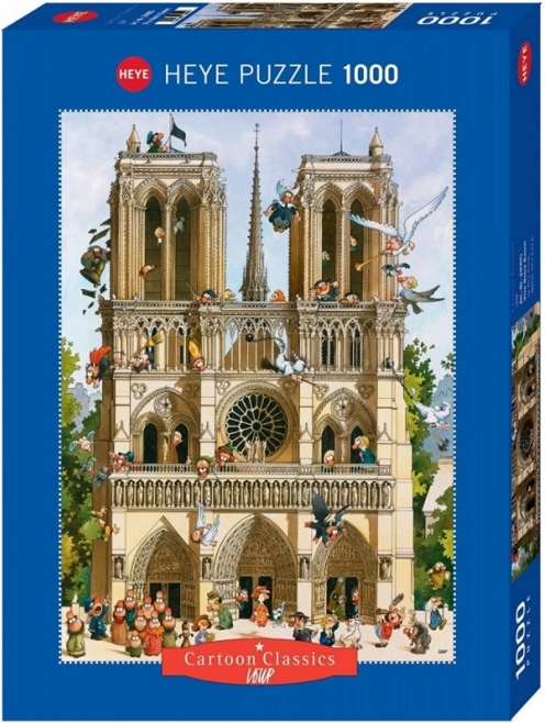 Puslespil 1000 brikker – Viva Notre Dame (HEYE, Loup)