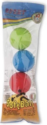 Androni sæt med 4 bløde bolde, diameter 7 cm