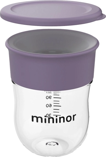 Mininor træningskop 360° 220 ml Lilac Flower