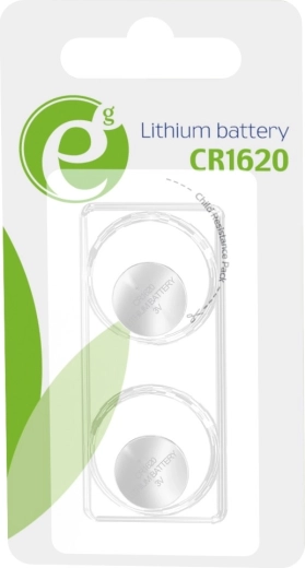 Lithium knapcellebatteri CR1620 3V – pakke med 2 stk.