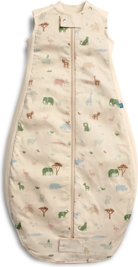 ErgoPouch sovepose i økologisk bomuld Sheeting Savannah 1 TOG (8–24 mdr., 8–14 kg)
