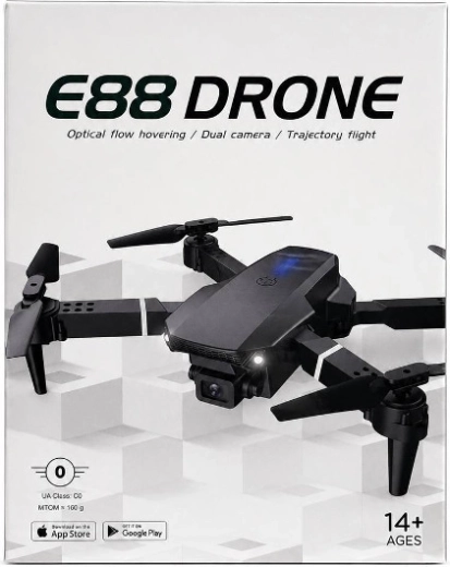 Drone E88 med dualt kamera og optisk svævning