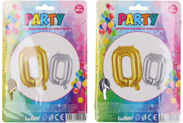 Oppustelig ballon formet som bogstavet O