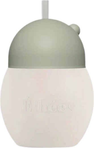 Élhée træningskop med sugerør coconut 240 ml sand sage