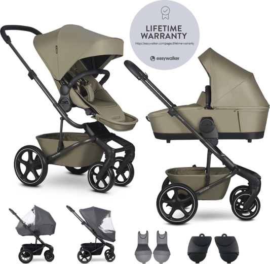Easywalker Harvey NXT XL sæt – kombivogn moss green