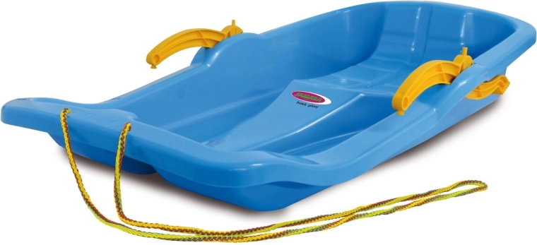 Snow Play bobslæde Karol 80 cm blå med bremser