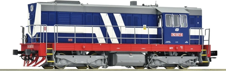 Roco diesellokomotiv ČD 742 007-8 „Kocour“ H0, digital med lyd