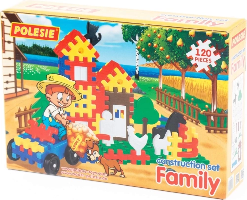 Retro plastbyggelegetøj - Blok Family 120