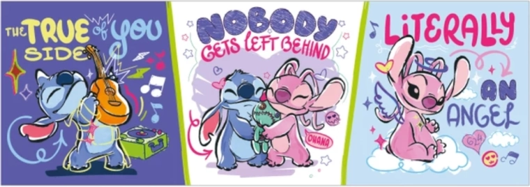 Panoramapuslespil STITCH Slapper af 150 brikker