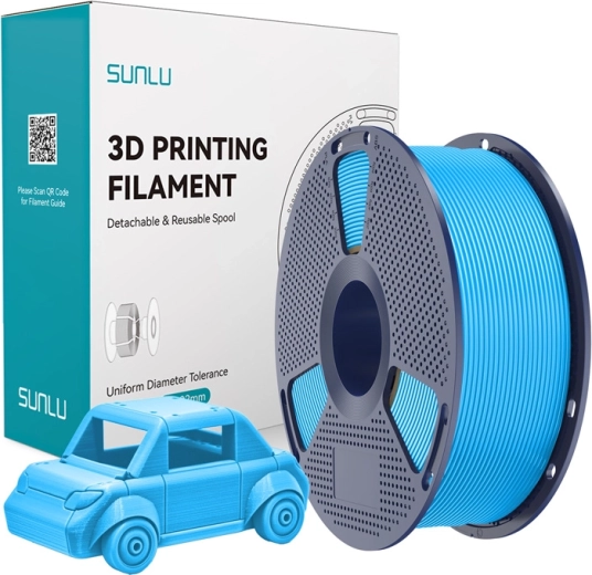 Sunlu PETG-filament azurblå
