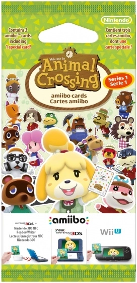 Animal Crossing amiibo-kort – serie 1 (pakke med 3 kort)