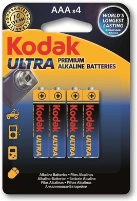 Kodak Ultra Premium alkaliske batterier AAA 1,5 V, 4 stk.