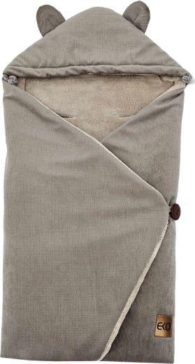 EKO kørepose til autostol mørk beige