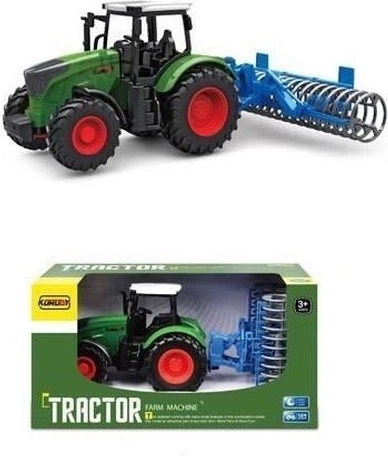 Traktor med landbrugsmaskine