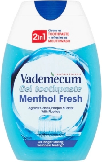 Vademecum 2-i-1 Menthol Fresh gel tandpasta 75 ml