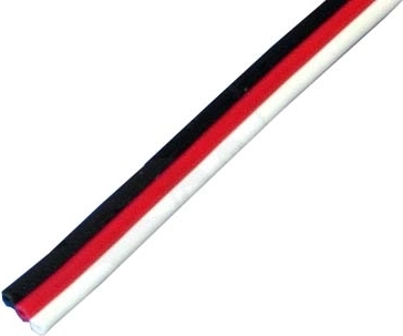 Treleder flad servokabel Futaba 3 × 0,33 mm - 1 m