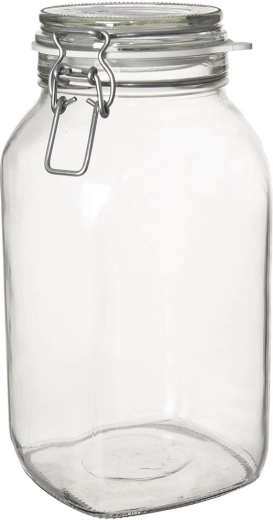 Glaskrukke med klaplåg Gothika 2,5 l