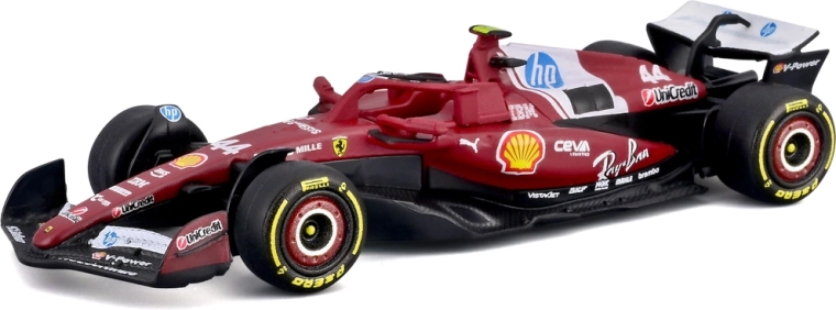 Bburago Ferrari SF-25 (2025) Lewis Hamilton #44 – Formel 1-model 1:64 i blisterpakning