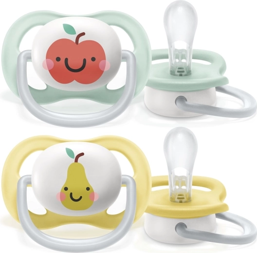Philips Avent sut til baby Ultra Air neutral æble 0–6 m, 2 stk.