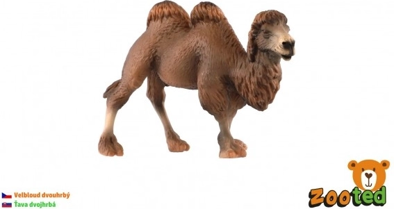 To-puklet kamel – plastikfigur 12 cm