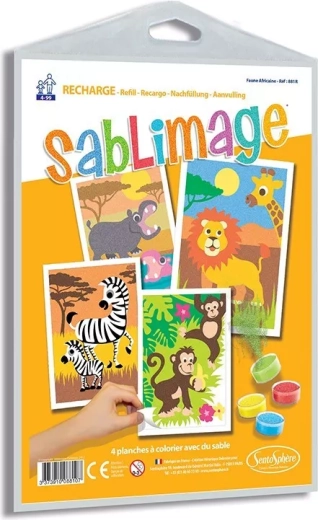 Sentosphere Sablimage sandbilleder – Afrikanske dyr