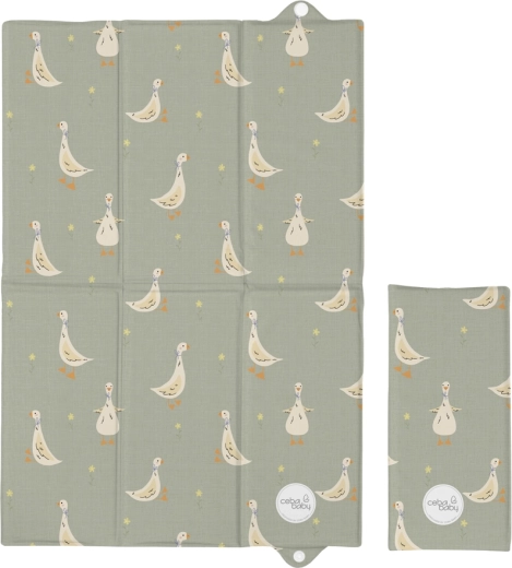 Ceba Baby rejsepuslemåtte basic little ducks 60 × 40 cm