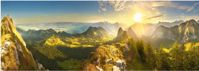 Dino panoramapuslespil Schweizisk efterår 6000 brikker