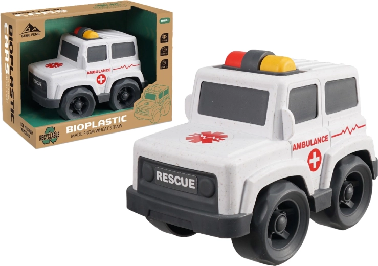 Bioplast-ambulancebil 17 cm