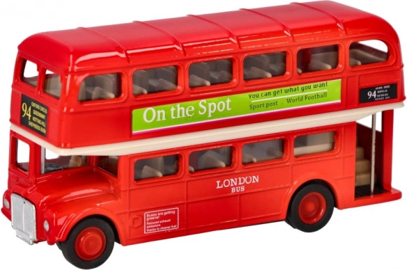 Metalmodel af londons dobbeltdækker fra Goki