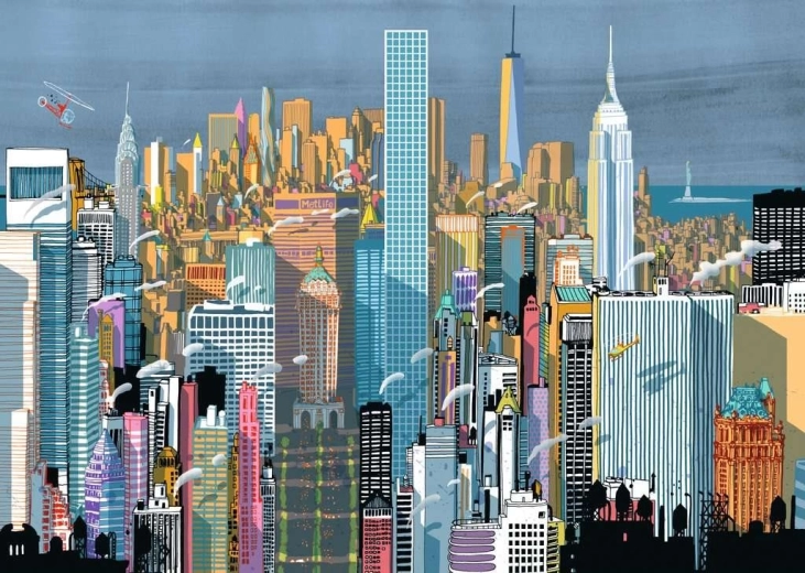 Ravensburger puslespil Byen New York 1000 brikker