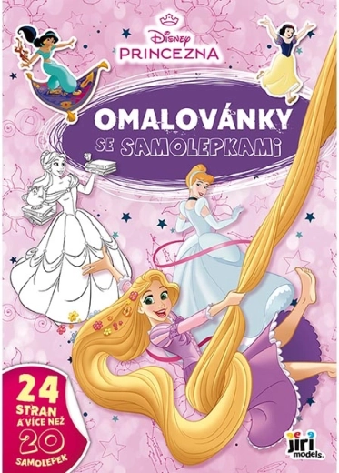 Malebog A4 med Disney Prinsesser-klistermærker