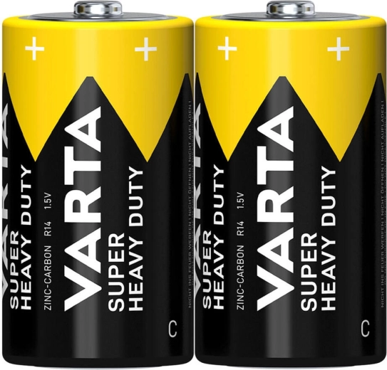 Batterier C R14 VARTA SuperLife zink-kulstof (2 stk)