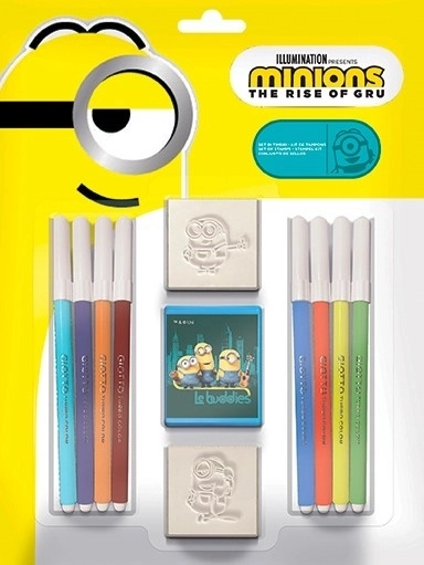 Multiprint stempelsæt Minions – 2 stempler og 8 tuscher