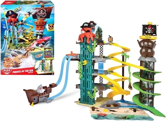Dickie Toys pirater på havet – parkeringshus i flere etager