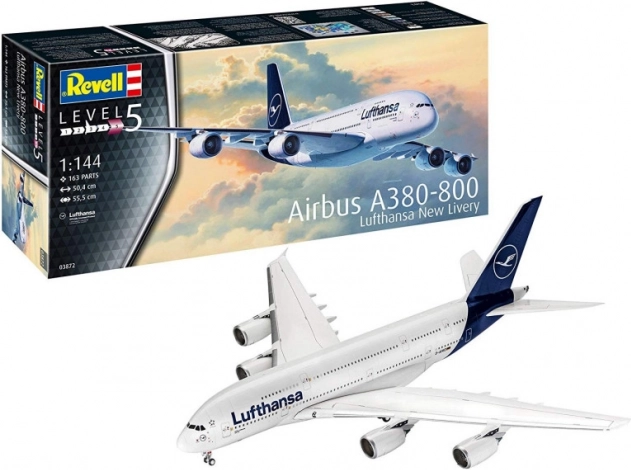 Plastikmodel Airbus A380-800 Lufthansa – ny bemaling
