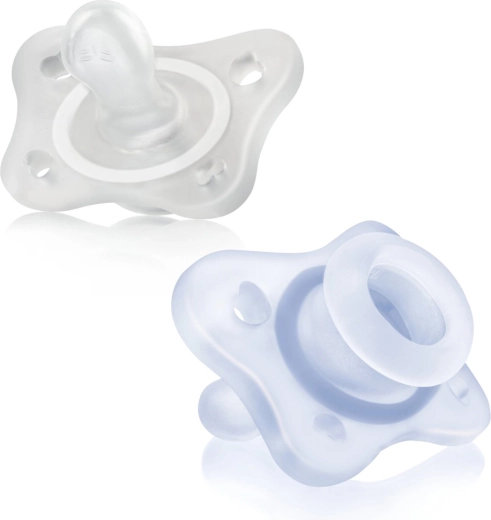 Chicco PhysioForma Mini Soft narresut helt i silikone 0–2 måneder til drenge 2 stk.