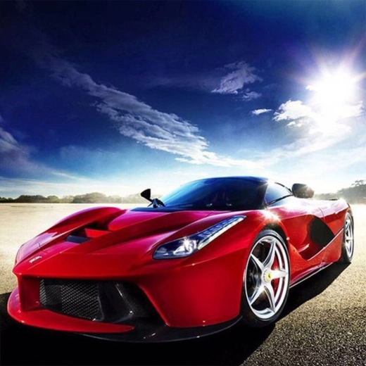 Norimpex diamantmaling Rød Ferrari 30 × 40 cm