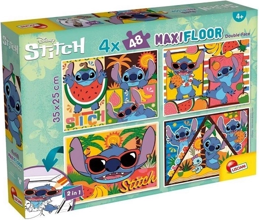 Lisciani Disney gulvpuslespil maxi 4x48 Stitch