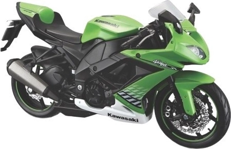 Maisto motorcykel Kawasaki Ninja ZX-10R med stander 1:12